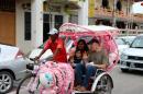 The easiest way ti get around was in one of the fanciful tuk tuks